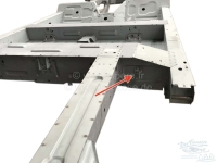 Renault - R4, borgplaat achter (achter) rechts compleet, voor de achterste dwarsbalk (chassis). Gesc