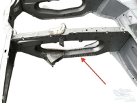 Alle - R4, motorsteun (profiel compleet) linksvoor op chassis. Geschikt voor Renault R4. Het plaa