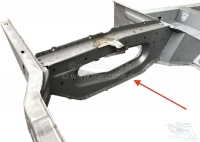 Renault - R4, motorsteun (profiel compleet) rechtsvoor op chassis. Geschikt voor Renault R4. Het pla