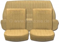 renault complete stoelhoezen sets 4cv 2x voorbank 1x achterbank kunstleer beige P88216 - Bild 1