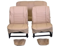 Renault - R4, stoelhoezen voor + achter (ter vervanging van de defecte stoelhoezen), gemaakt van kun