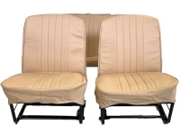 Renault - R4, stoelhoezen voor + achter (ter vervanging van de defecte stoelhoezen), gemaakt van kun