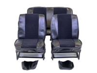 Renault - R4, stoelhoezen voor + achter (ter vervanging van de defecte stoelhoezen), van geribde sto