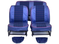 Renault - R4, stoelhoezen voor + achter (ter vervanging van de defecte stoelhoezen), gemaakt van kun