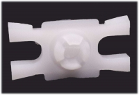 Renault - Clip voor sierlijst, geschikt voor Renault R4, R5, R16. Afmeting: 18x9mm. t= 2,5mm. Per st