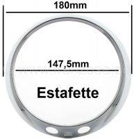 renault decoratieve sierlijsten estafette koplamp chroom ring geschikt voor P85378 - Bild 1