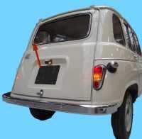 Renault - R4, chromen bies voor de achterruit. Geschikt voor Renault R4.