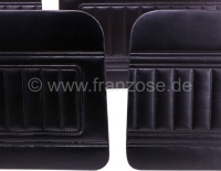 Renault - R4, deurpanelen (4 stuks), gemaakt van zwart kunstleer. Voor + achter. De deurpanelen hebb