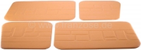 Renault - R4, deurpanelen (4 stuks) kunstleer bruin-beige (Camello). Geschikt voor Renault R4.