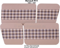 renault deurpanelen r4 deurbekleding 4 stuks gemaakt van kunstleer stof kleur beige geruit geschikt P88025 - Bild 1