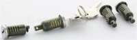 Alle - R4, slotcilinderset (4 stuks), deuren + kofferruimte. Geschikt voor Renault 4, 4L, R4, R4F