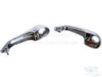Renault - R4, verchroomde deurgreep (kunststof, verchroomd). 1 set (2 stuks). Geschikt voor Renault 