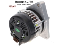 Alle - Dynamo 170A voor Renault. Geschikt voor R4 van 1984 tot 1990 1.1L (motor 688712 / C1E714) 