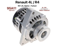 renault dynamo onderdelen 95a voor geschikt r4 van 1984 tot 1990 1 1l motor P82348 - Bild 1