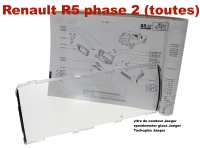 renault elektronica dashboard r5 jaeger snelheidsmeterglas snelheidsmeterkap geschikt voor van fase 2 ook P85451 - Bild 1
