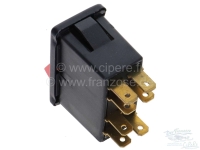 Renault - Tuimelschakelaar voor alarmknipperlichten. Geschikt voor Renault R4, vanaf modeljaar 1980.