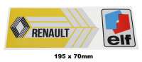 renault embleme achterraamsticker elf geel geschikt voor r5 P87395 - Bild 1