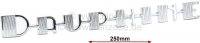 renault embleme dauphine opschrift embleem volledig van metaal lengte 245mm hoogte 25mm P87890 - Bild 1