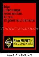 renault embleme sticker stukken afmeting 112 x 156mm P87859 - Bild 1