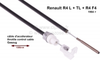 renault gasklepbediening gaskabels choke gaskabel r4 l tl f4 vanaf modeljaar 1984 685mm P82054 - Bild 1