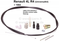 renault gasklepbediening gaskabels choke gaskabel r4 universele kit past tot 1984 gemaakt P82056 - Bild 1