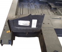 Renault - R4, sluitplaat achter links, voor de zijhek. Geschikt voor Renault R4. Gemaakt in Europa.