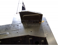 Renault - R4, sluitplaat achter links, voor de zijhek. Geschikt voor Renault R4. Gemaakt in Europa.