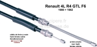 renault handremkabels r4 handremkabel rechtsachter geschikt voor gtl f6 van modeljaar P84112 - Bild 1