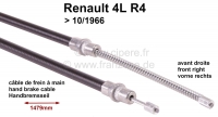 renault handremkabels r4 handremkabel rechtsvoor geschikt voor tot modeljaar 10 1966 P84102 - Bild 1