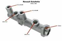 renault hoofdremcilinder estafette 2 circuit voor mastervac geschikt type r1237 1300 nr 7701365171 P84390 - Bild 1