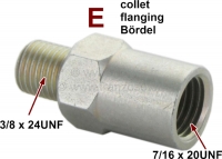 renault hoofdremcilinder r4 r16 r12 remkrachtregelaar remleidingadapter van 3 8x24 unf naar 7 P84373 - Bild 1
