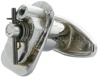 Alle - R4, kofferslot (achterklepslot, handgreep) buiten, verchroomd. Geschikt voor Renault R4.