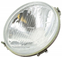 Renault - R4, ronde koplamp, zonder parkeerlicht. Concaaf (glas naar binnen gebogen). Lamphouder: Bi