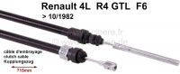 renault koppelingskabels koppelingskabel 4 gtl f6 tot bouwjaar 10 1982 550mm doorvoer P82103 - Bild 1