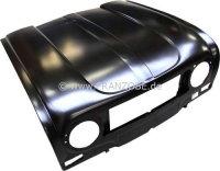 Renault - R4, motorkap, voor hoekige richtingaanwijzers. De motorkap heeft geen ventilatieroosters o