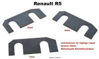 Renault - R5, motorkap vulplaatjes (stelschijven). Geschikt voor alle Renault R5. Deze vulplaatjes w