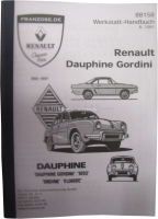 Renault - Onderdelencatalogus, herdruk. Geschikt voor Renault Dauphine Gordini, R1091. 363 pagina's.