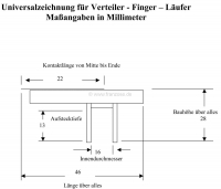 Alle - Ducellier, verdeler vinger. Geschikt voor Peugeot 205, J5. Renault Espace. Of. Nr. 5937.30