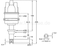 Peugeot - Volledig elektronisch ontstekingssysteem. Geschikt voor Renault R4 (1108cc), R5, Estafette