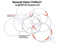 Pakking bodemcilinder (voering) (12 stuks. Wit = 0,06mm / grijs = 0,07mm / rood