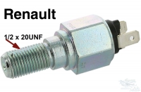 R4/R8R10/Dauphine, remlichtschakelaar in hoofdremcilinder. Schroefdraad: 1/2 x