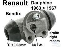 renault remcilinder achterwiel dauphine rechter remsysteem bendix geschikt P84092 - Bild 1