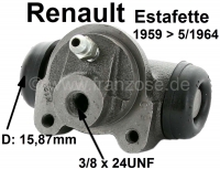 renault remcilinder achterwiel estafette past links rechts zuiger diameter P84299 - Bild 1