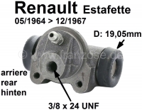 renault remcilinder achterwiel estafette past links rechts zuiger diameter P84300 - Bild 1