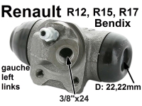renault remcilinder achterwiel r12 r15 r17 linker achterwielremcilinder bendix systeem geschikt P82210 - Bild 1