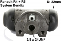 renault remcilinder achterwiel r4 r5 montage links rechts remsysteem bendix P84080 - Bild 1