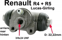 renault remcilinder achterwiel r4 r5 montage links rechts remsysteem lucas P84086 - Bild 1