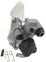 Renault - Remklauw (1 zuiger) linksachter, met geïntegreerde parkeerrem. Bendix remsysteem. Zuiger 