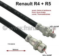 renault remslangen r4 r5 remslang voor geschikt vanaf modeljaar 1976 trommelrem P84060 - Bild 1