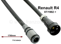 Renault - Snelheidsmeterkabel 1760mm lang. Geschikt voor Renault R4, vanaf bouwjaar 07/1982. Ingekap